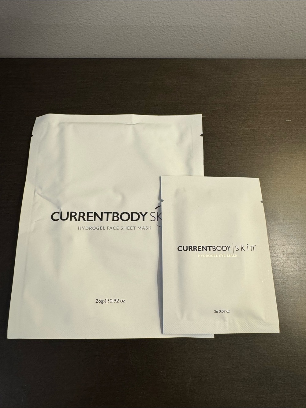 CurrentBody Skin Hydrogel Face Mask & Eye Mask Full Size NEW
